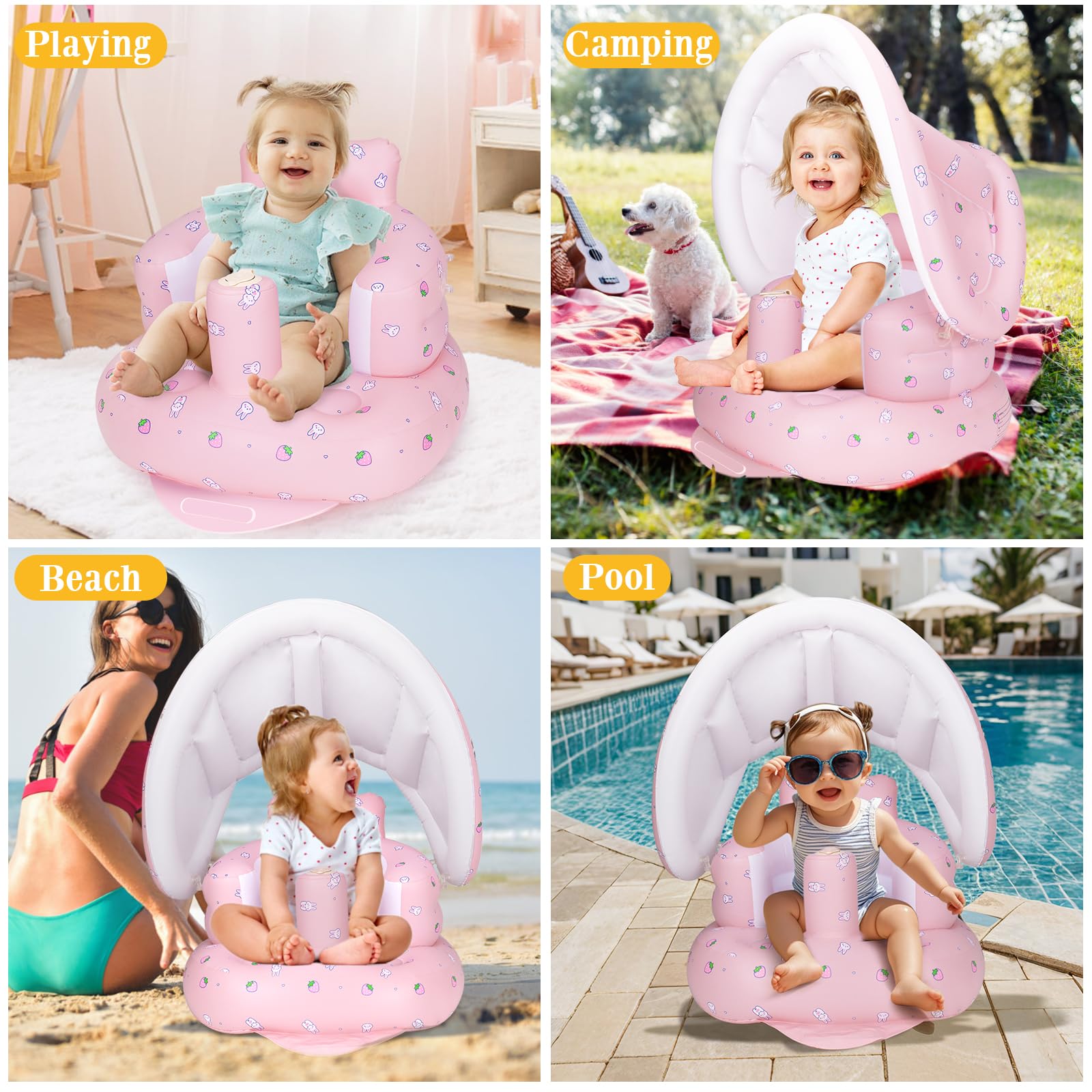AirSwim easy-deflate valve aids compact folding and storage