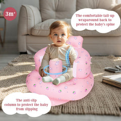 AirSwim ergonomic back-wrap supports baby's posture during sit-ups