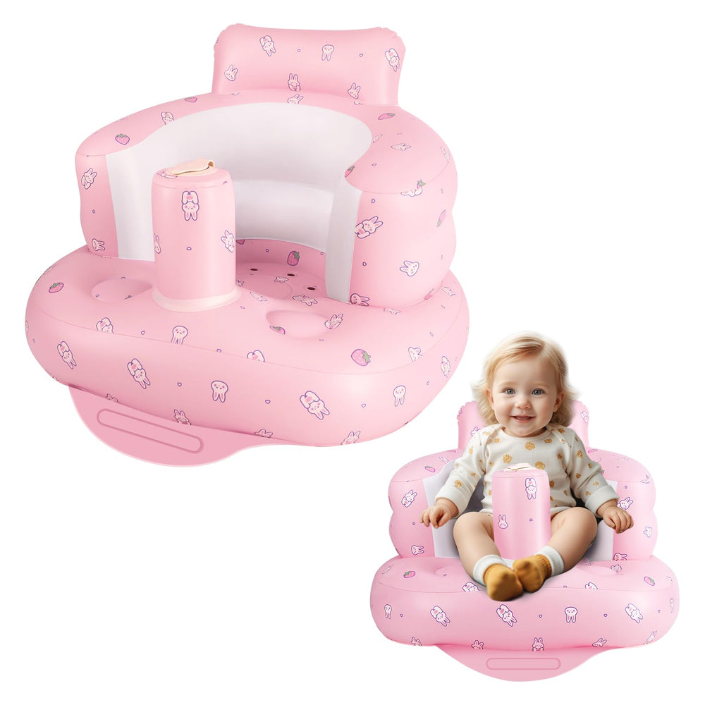 AirSwim feeding-floor-seat scene shows versatile infant seating.