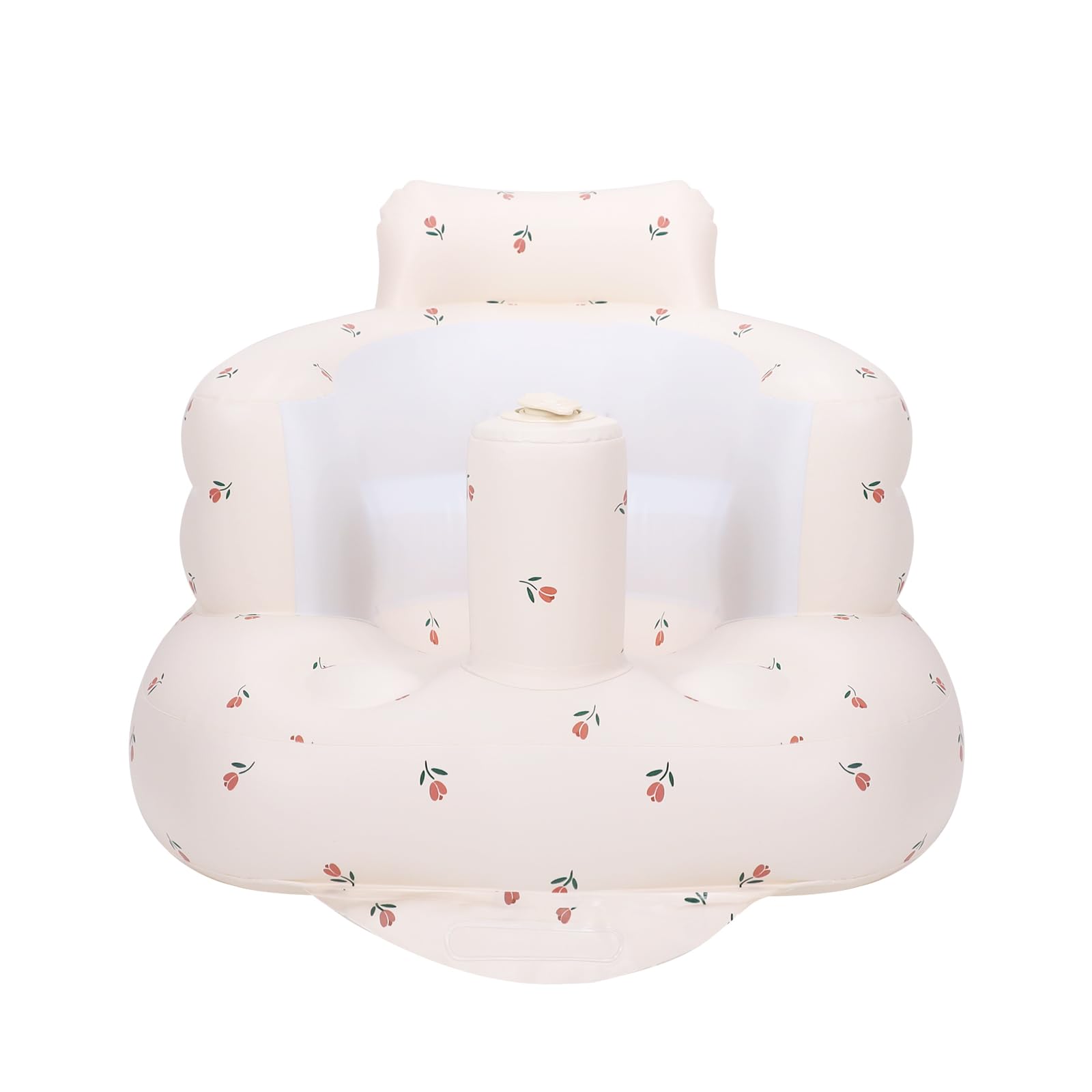 AirSwim inflatable baby chair folded for compact storage and travel.