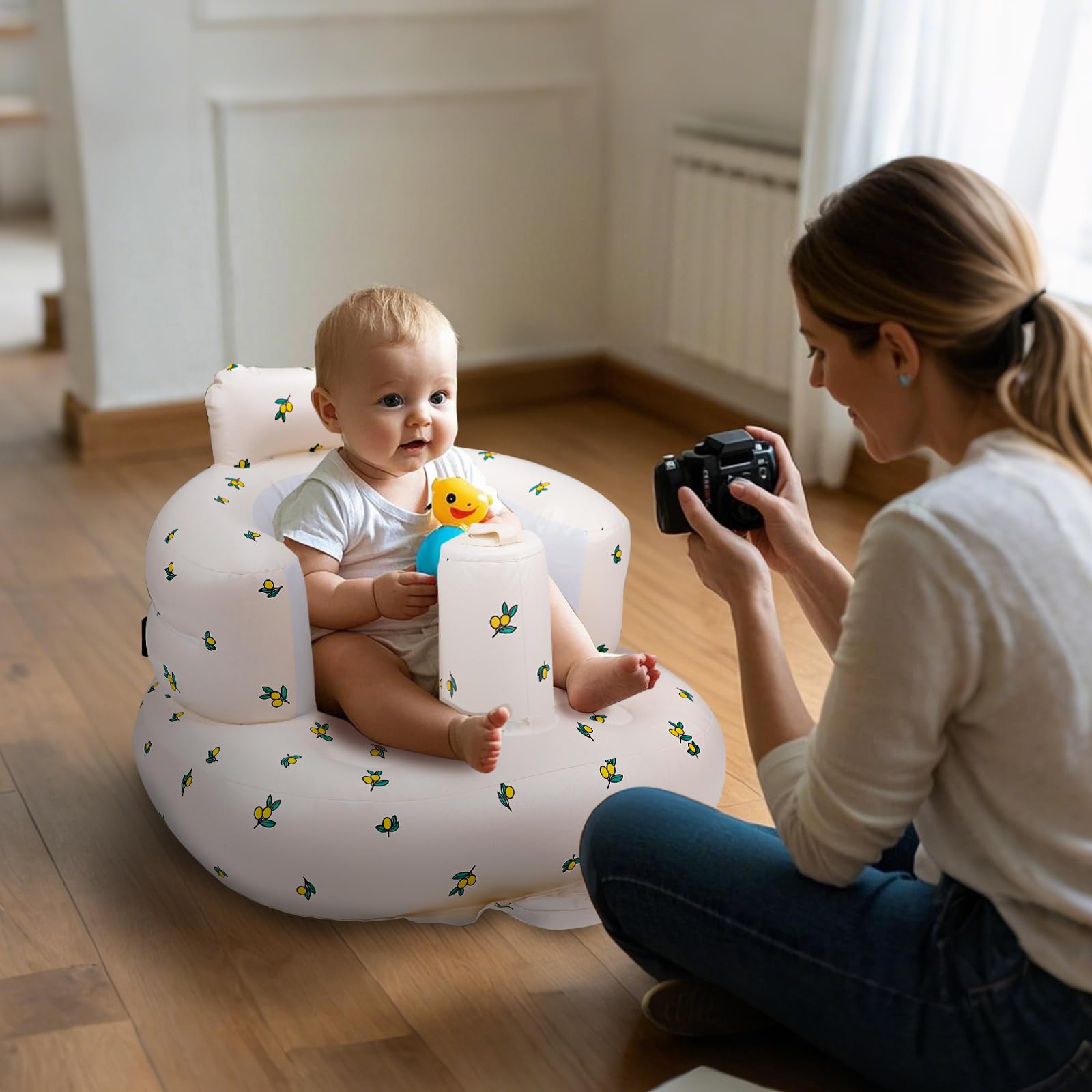 AirSwim baby chair serves as a comfy photo friendly prop