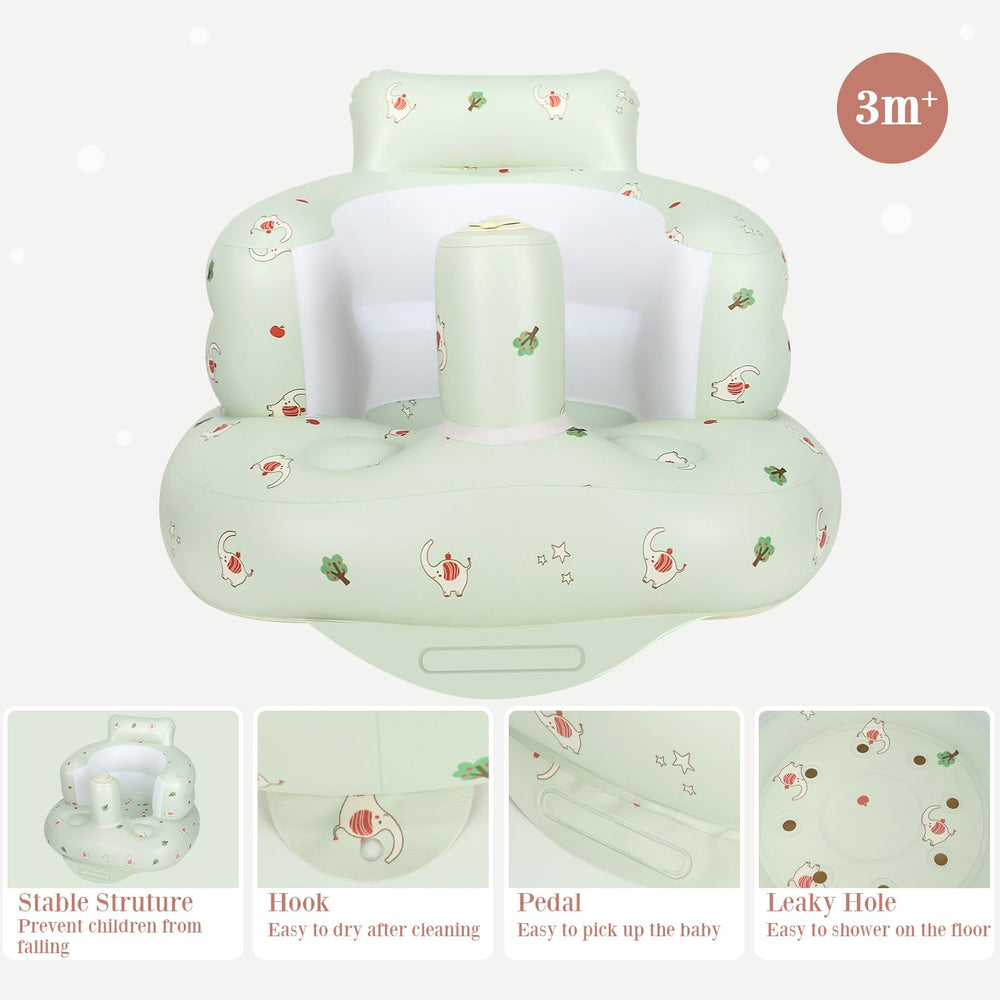 AirSwim inflatable baby seat made with BPA-free materials for safe play