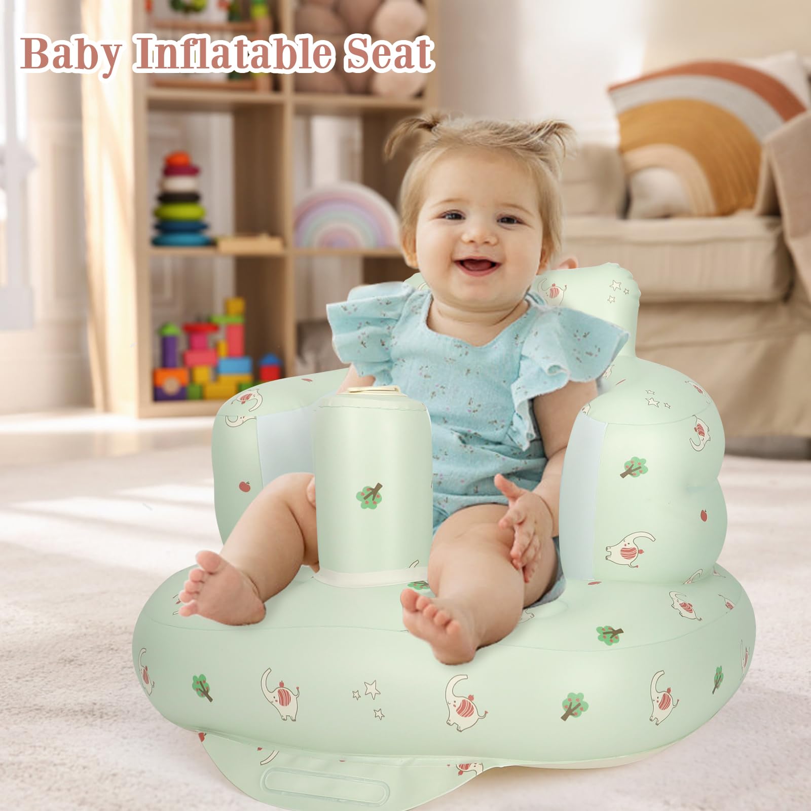 AirSwim inflatable baby seat portable and easy to fold for travel