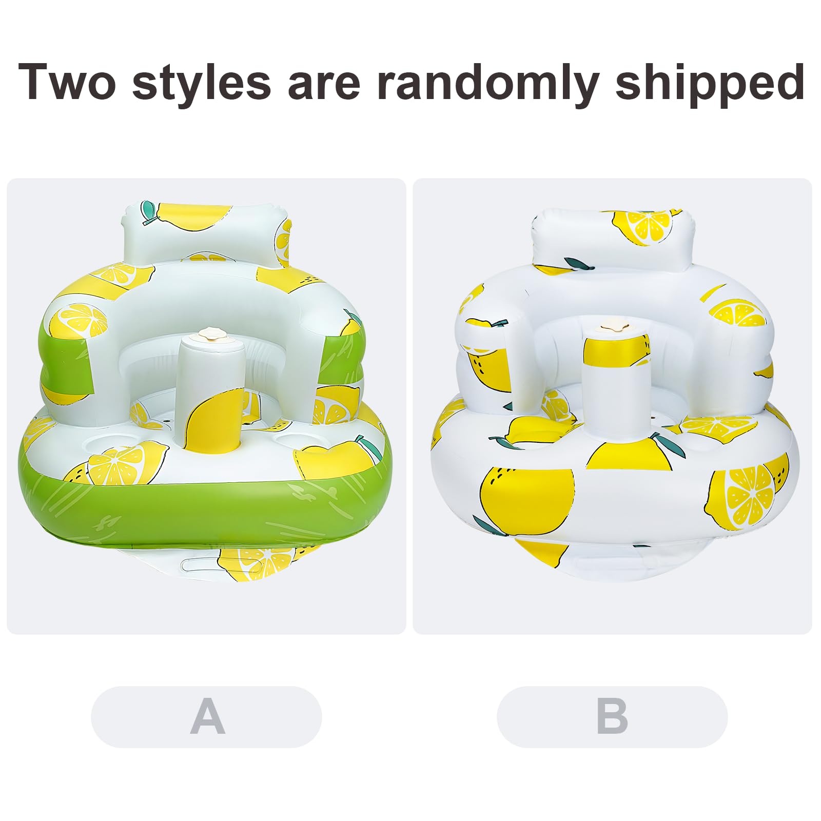 AirSwim inflatable baby seat safe non-toxic PVC for skin-friendly play indoors.