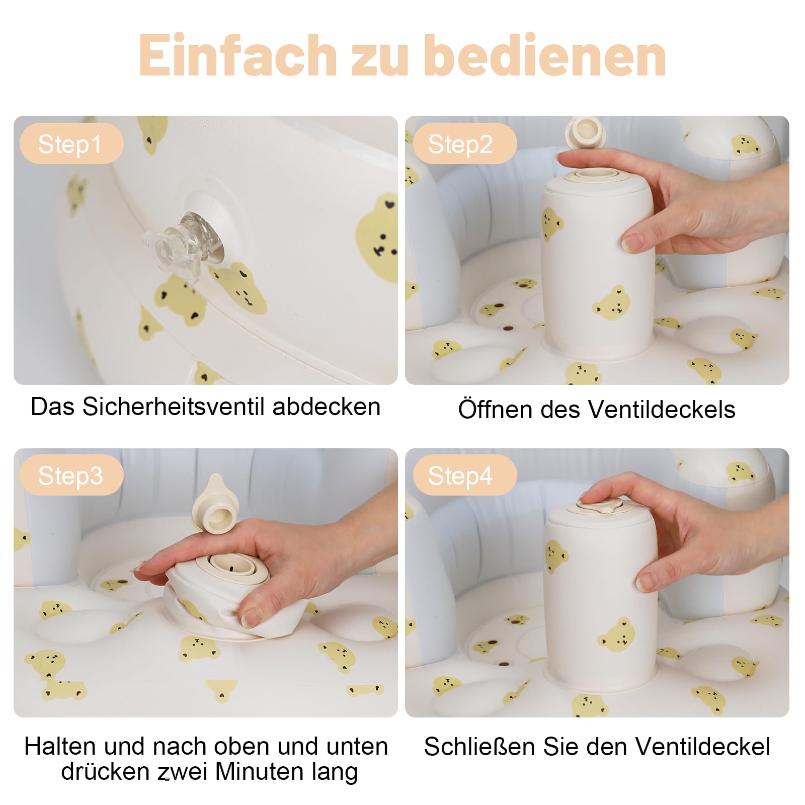 AirSwim wrap-around bionic design frames baby gently for secure positioning