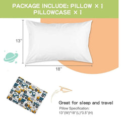 Aisawate pillowcase features dinosaur print for kid-friendly sleep.