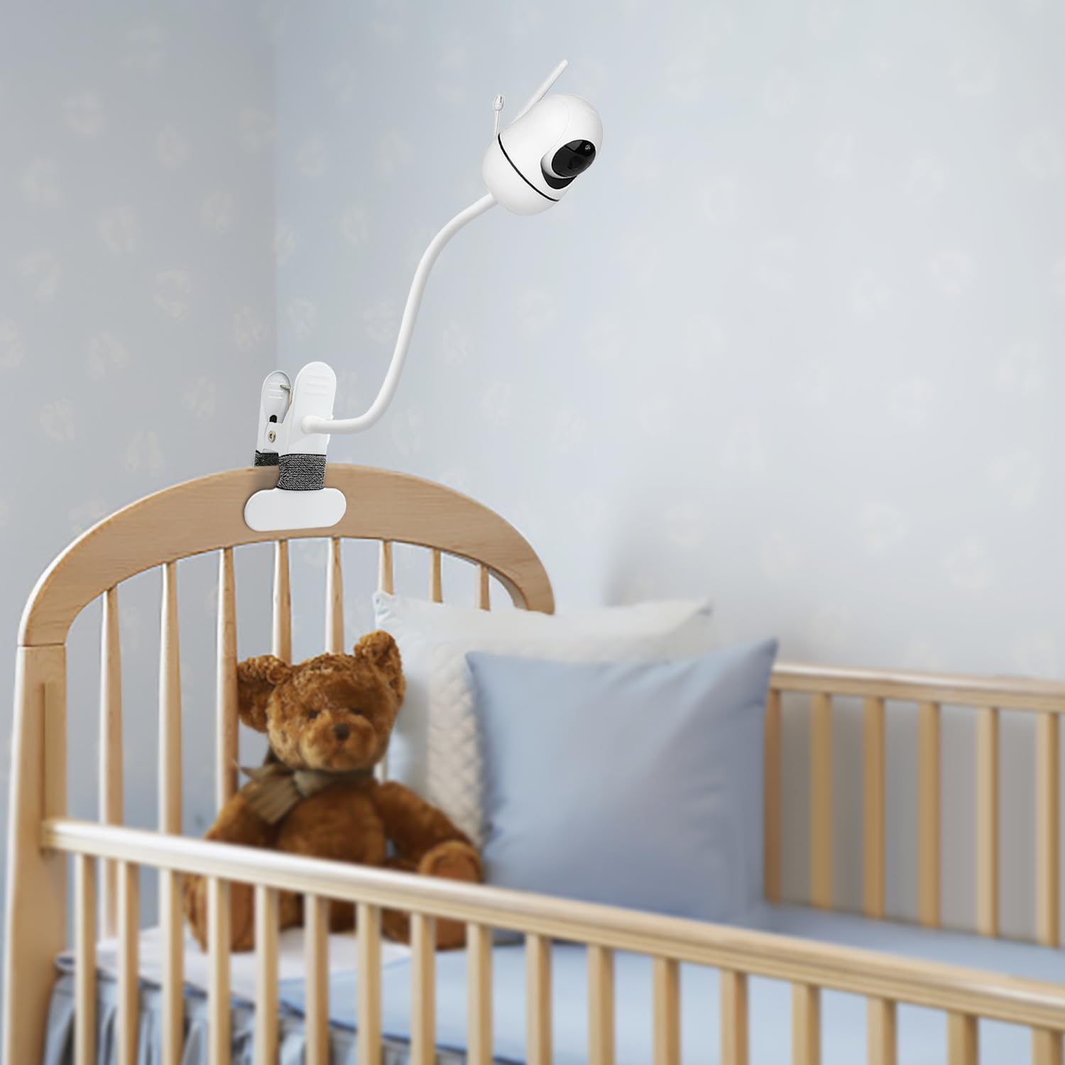 AISVAN non-slip foam clamp protects furniture while keeping the monitor secure.
