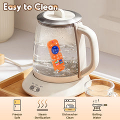 AiTuiTui bath toy teether orange, waterproof for splashy play.