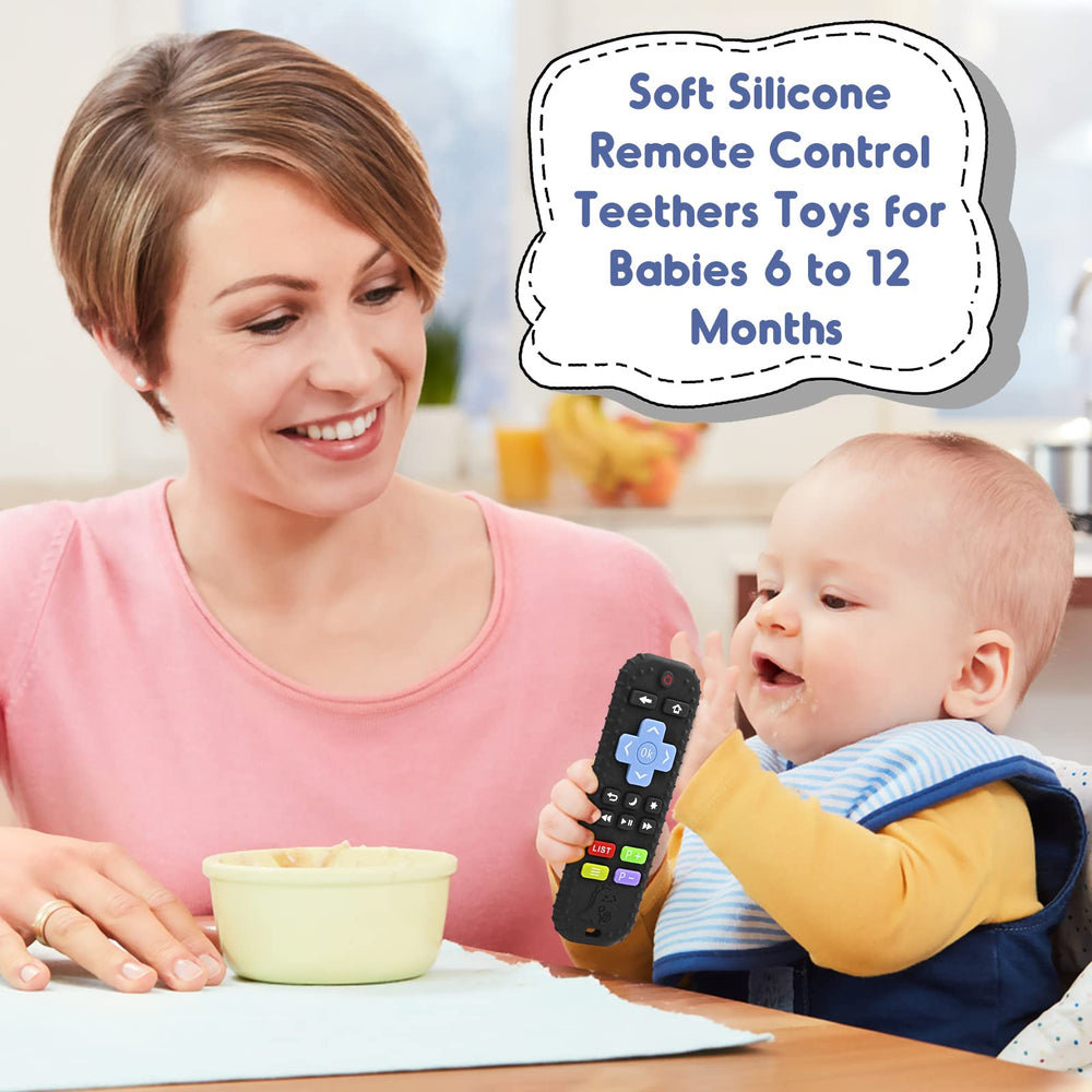 AiTuiTui teether with number grooves for early learning during play.