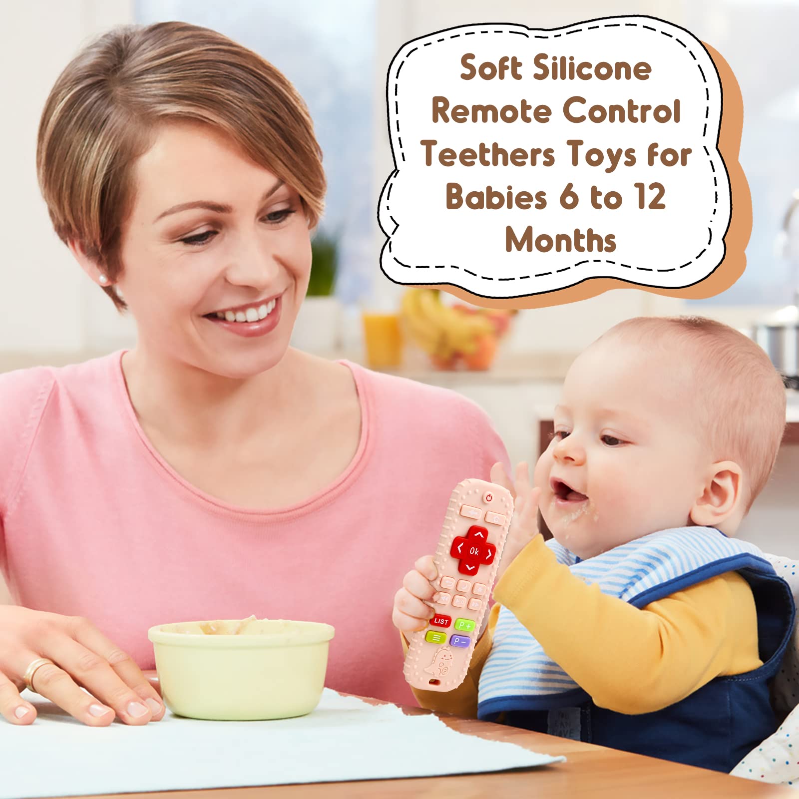 AiTuiTui travel car-ride teether is lightweight for on-the-go soothing
