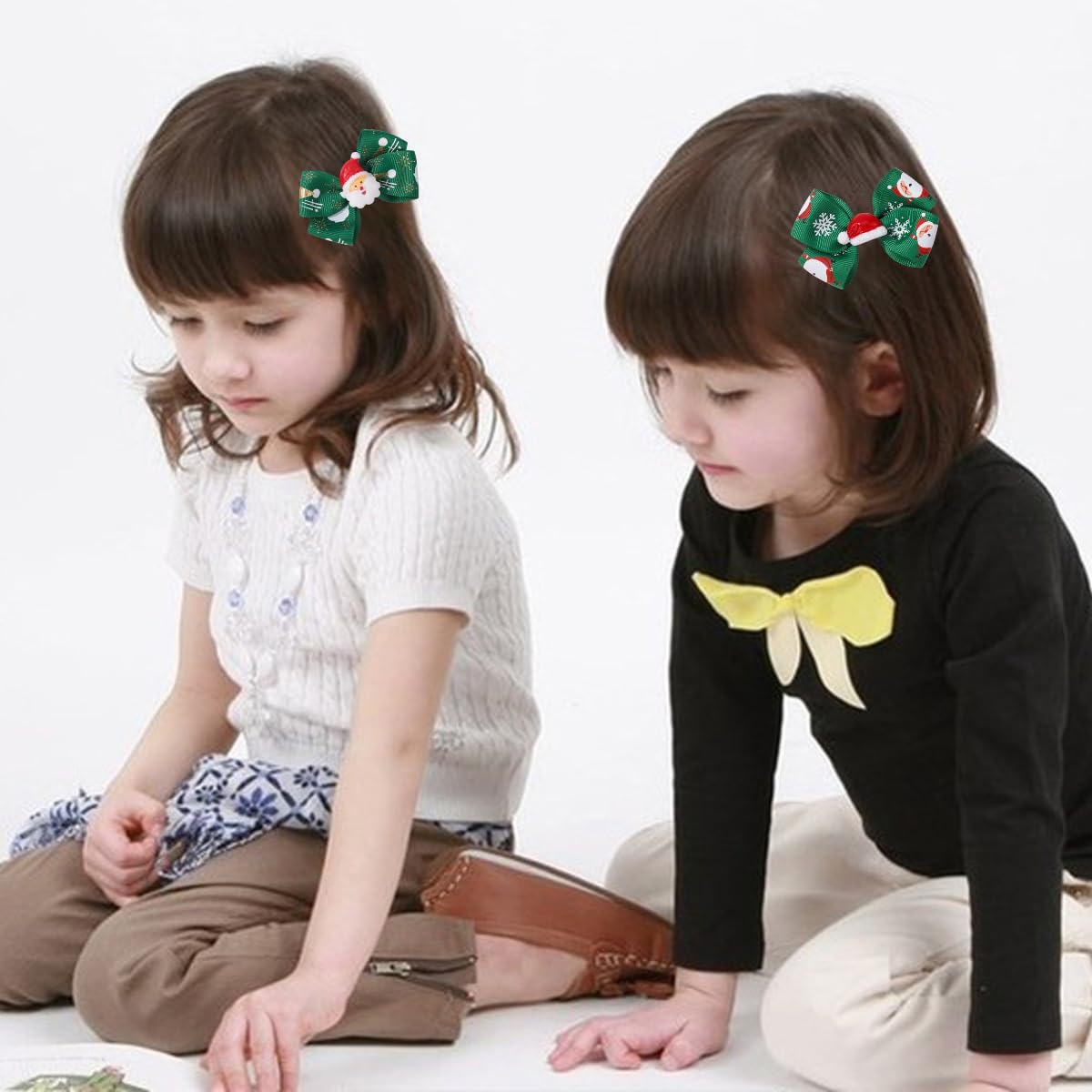 AIUPUOC snowflake accent clip for winter-ready hairstyle