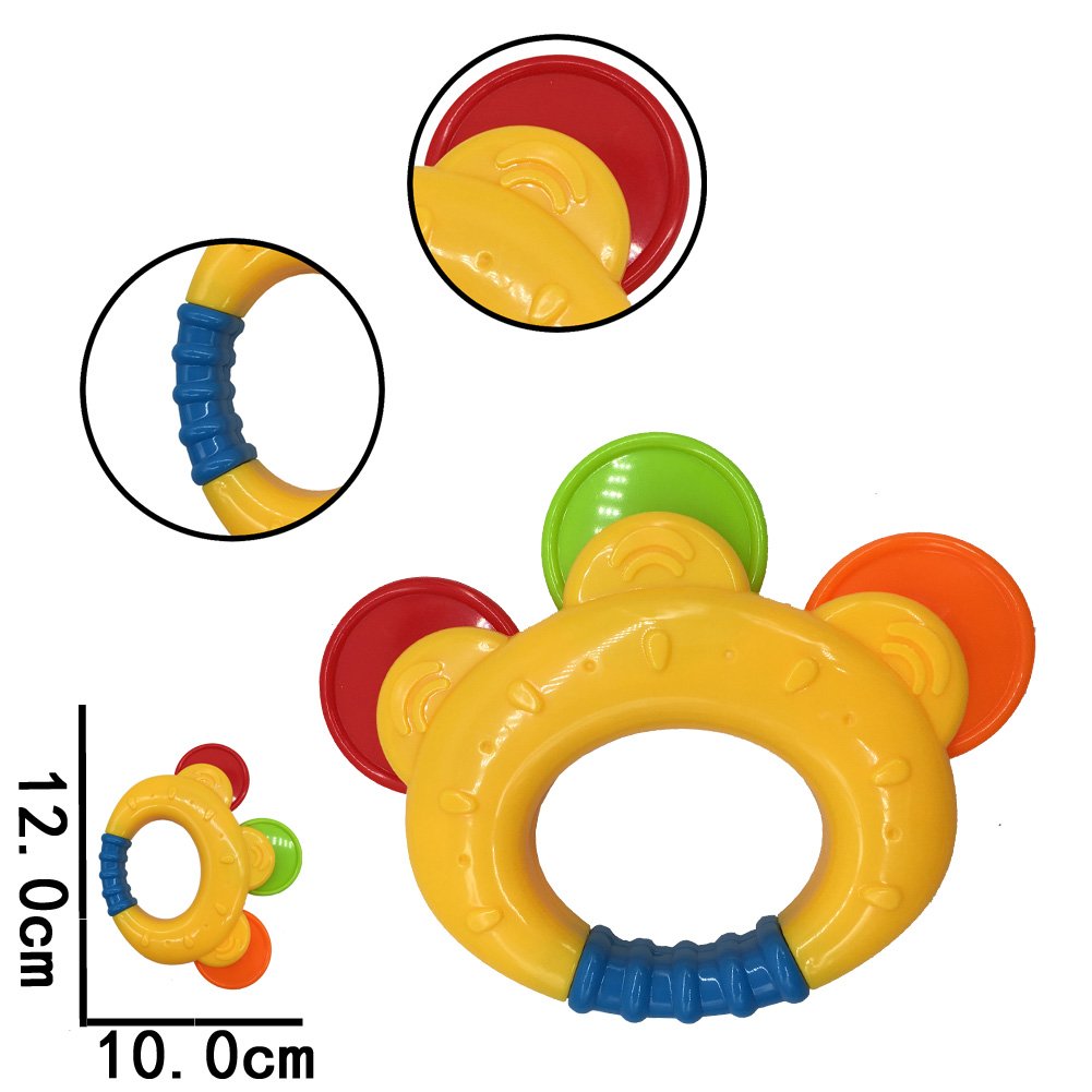 AIVIAI durable ABS teether rattles resist drooling and chewing from babies
