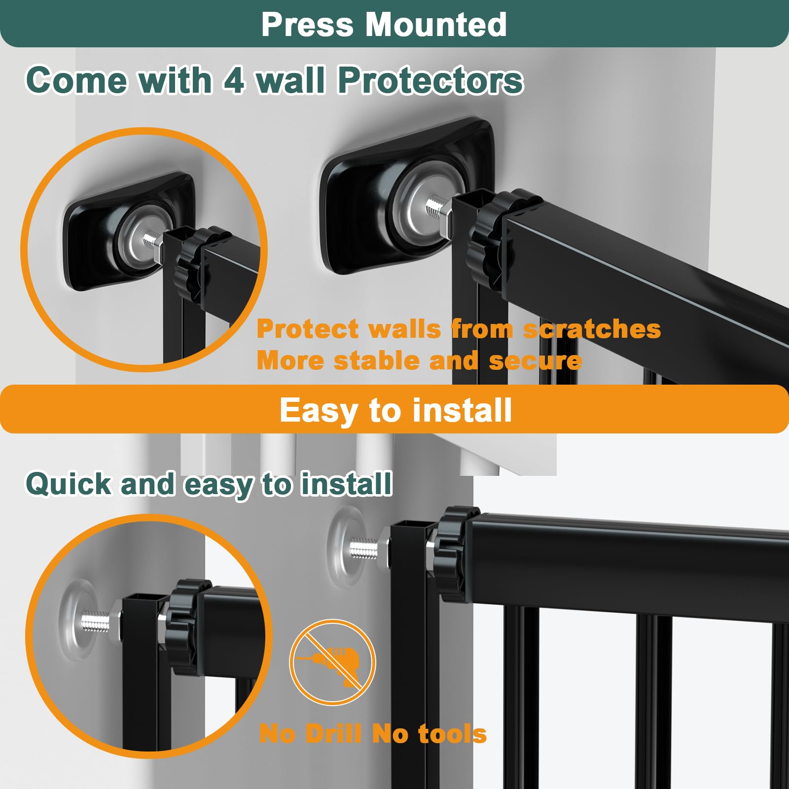 AiWMGL gate 180-degree auto-opening simplifies doorway access.