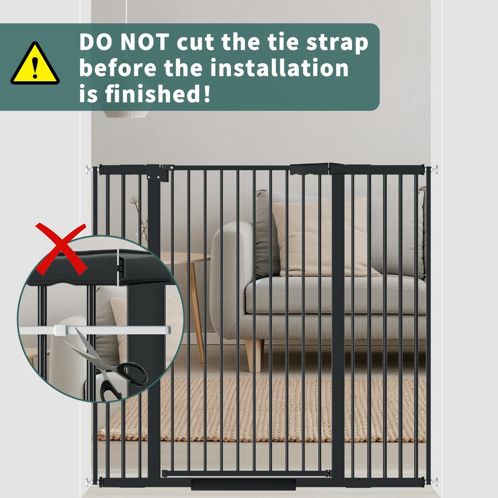 AiWMGL gate pressure-mounted installation requires no drilling.