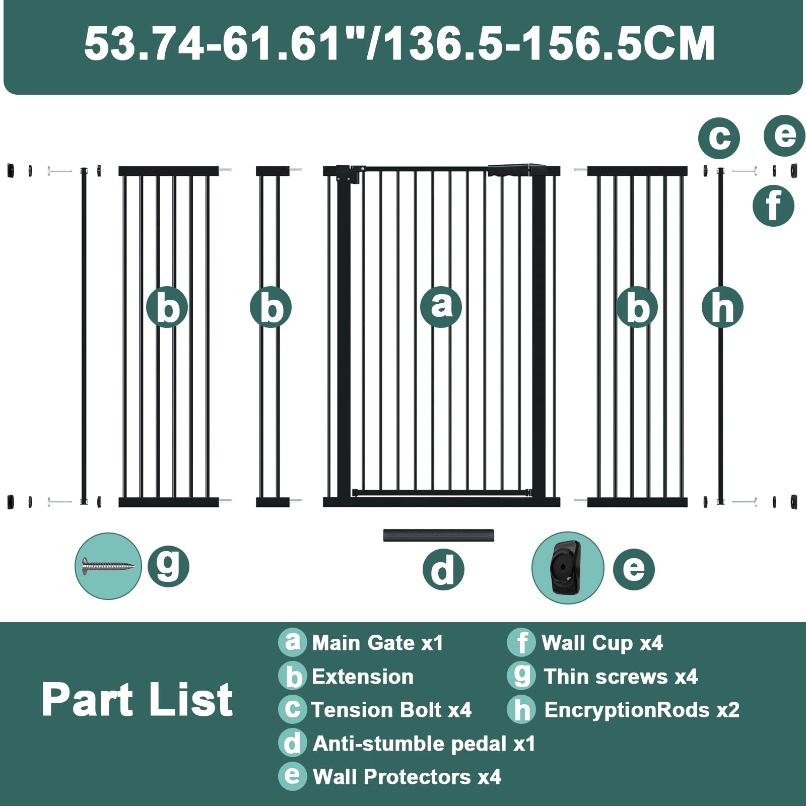 AiWMGL gate wall-protection pads prevent wall marks.