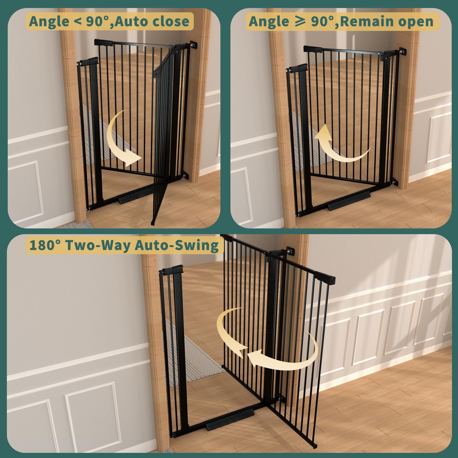 AiWMGL width range 30 to 77 inches compatibility for various openings.