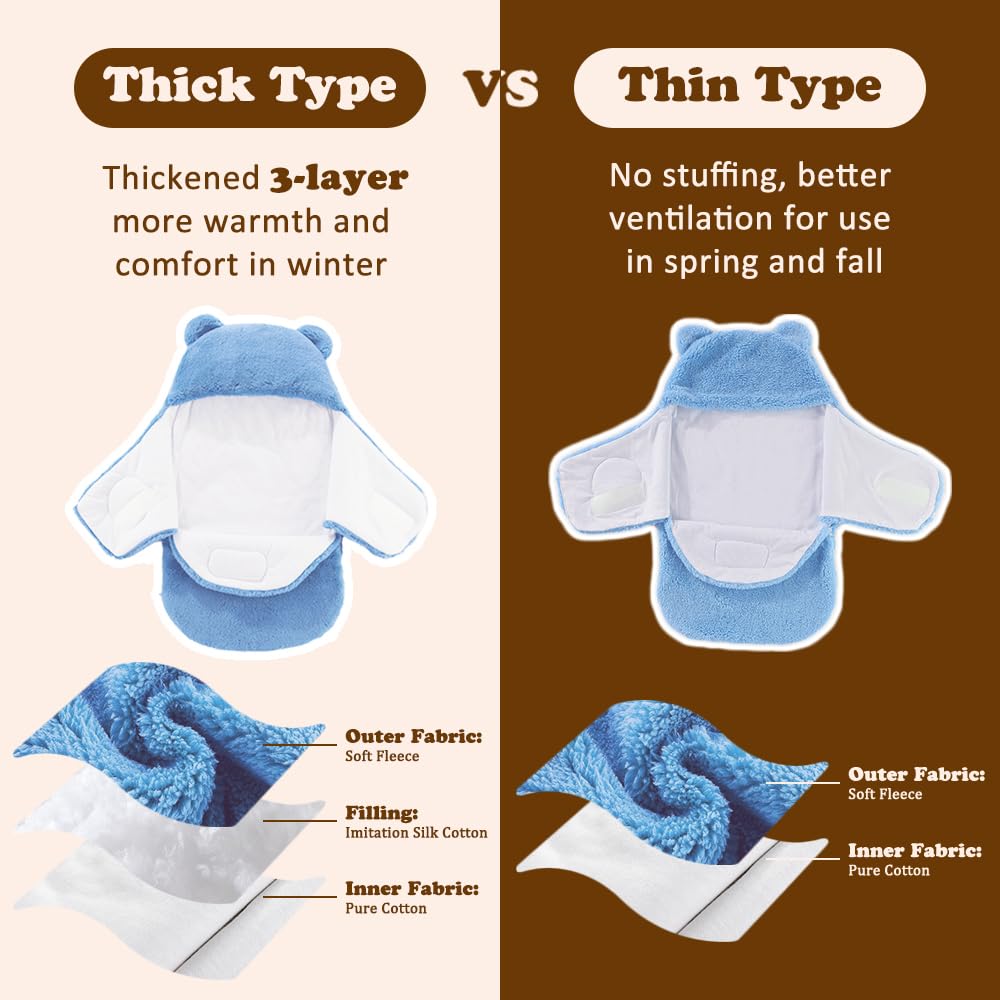 AiWMGL swaddle showcases womb-like design for secure sleep environment.