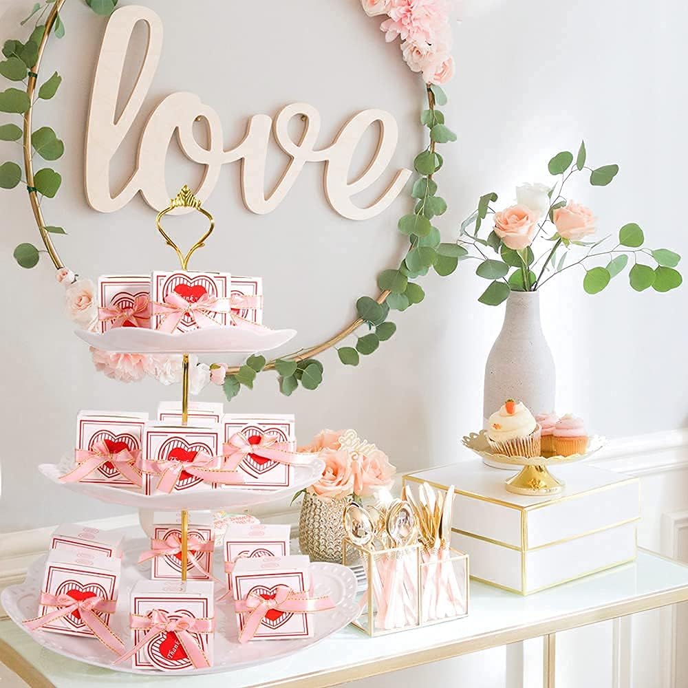 AIXIANG pink love heart soap favors inside a decorative gift box ready for gifting