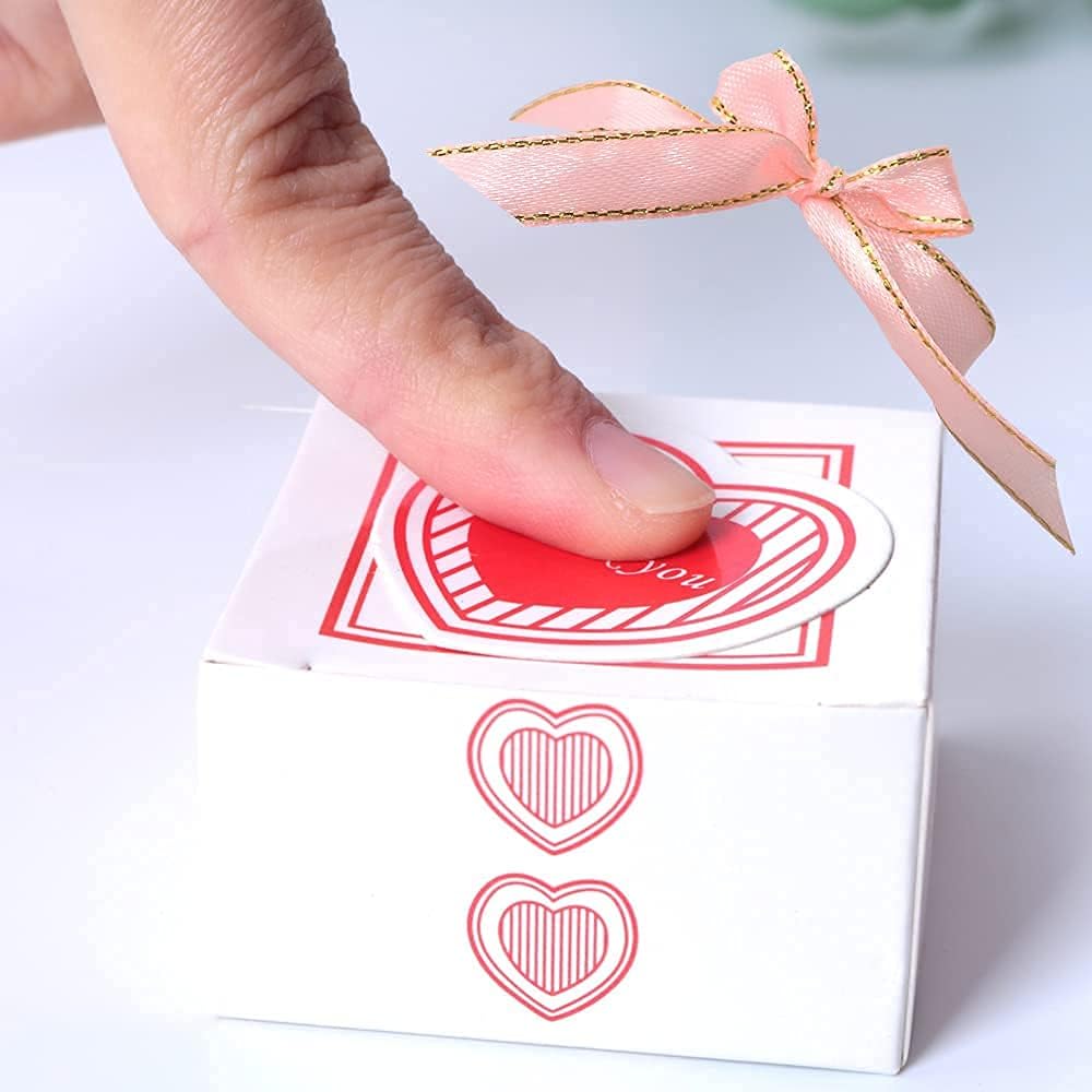 AIXIANG 24 pink love heart soap favors on guest table display for weddings
