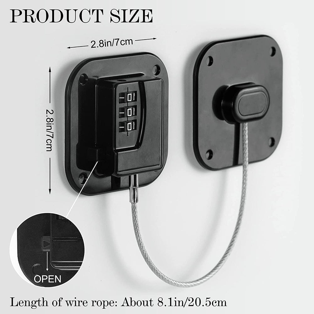 AIXIAOYA Refrigerator Lock code-entry demonstrates quick setup and stress-free parenting routines.