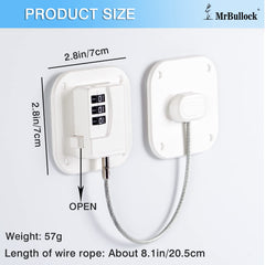 AIXIAOYA refrigerator lock dial and code demonstrates simple setup.