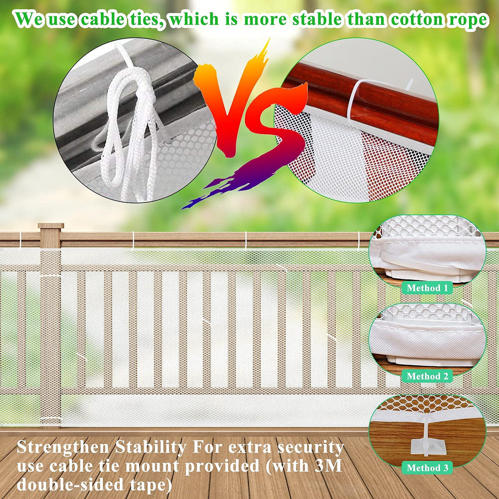 Aixingyun baby gate on stairs suited for indoor and outdoor spaces.
