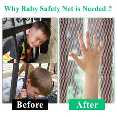 Aixingyun safety net used on crib rails for secure playtime