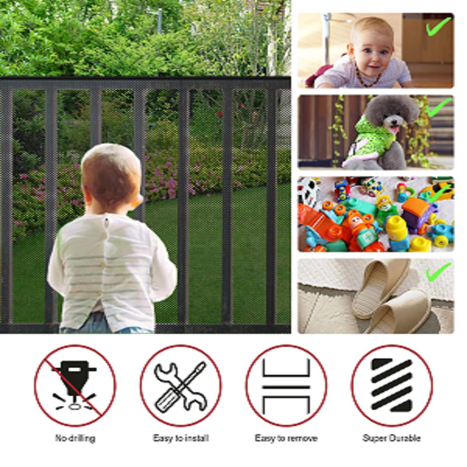 Aixingyun safety net zip ties demonstrate quick installation.