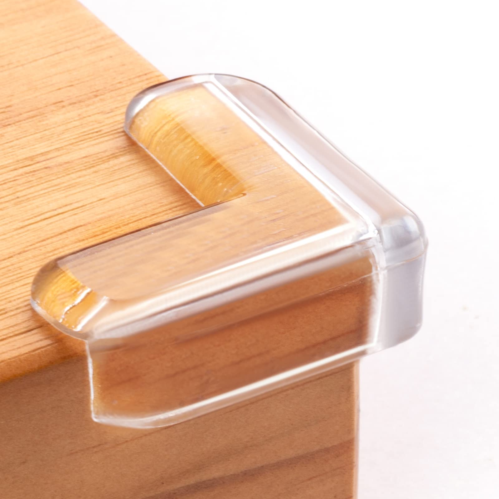 AIXMEET 8-pack corner protector clear on table edge protects babies from sharp corners.
