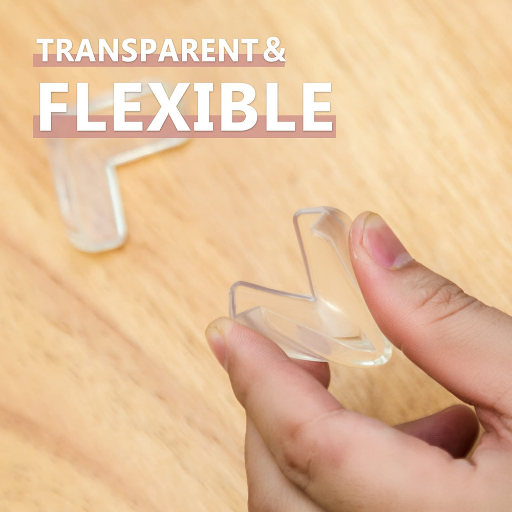 AIXMEET childproofing shield on sharp edges creates a safer play area for toddlers.