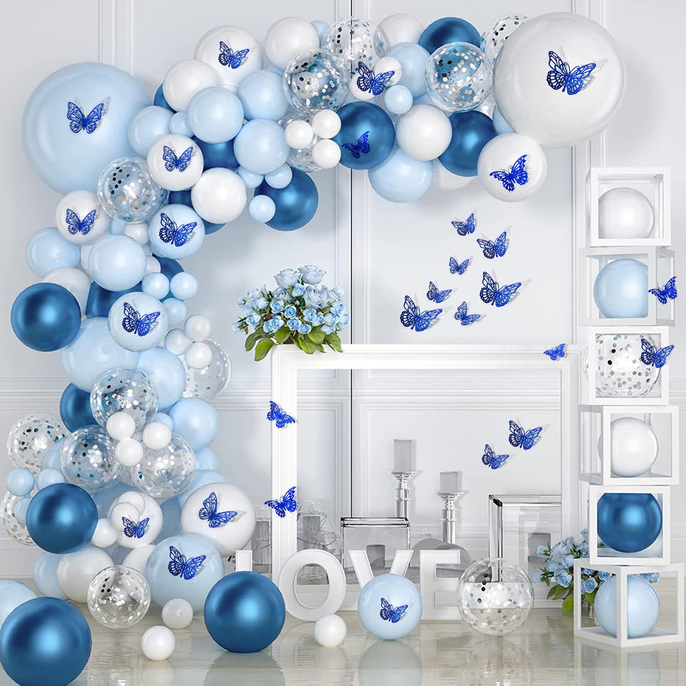 Aixoom blue butterflies 3D style3 offers versatile decor patterns