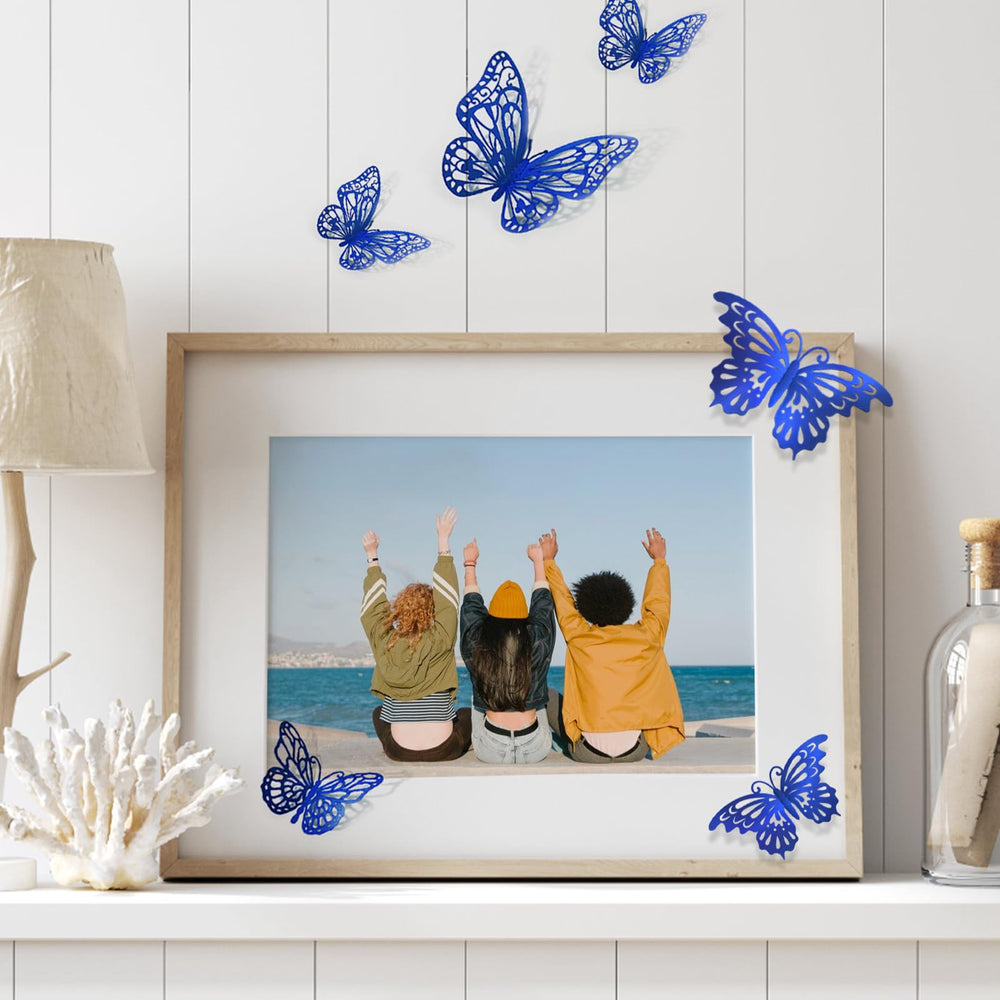 Aixoom butterfly wall decor assembly demonstrates flexible arrangement options
