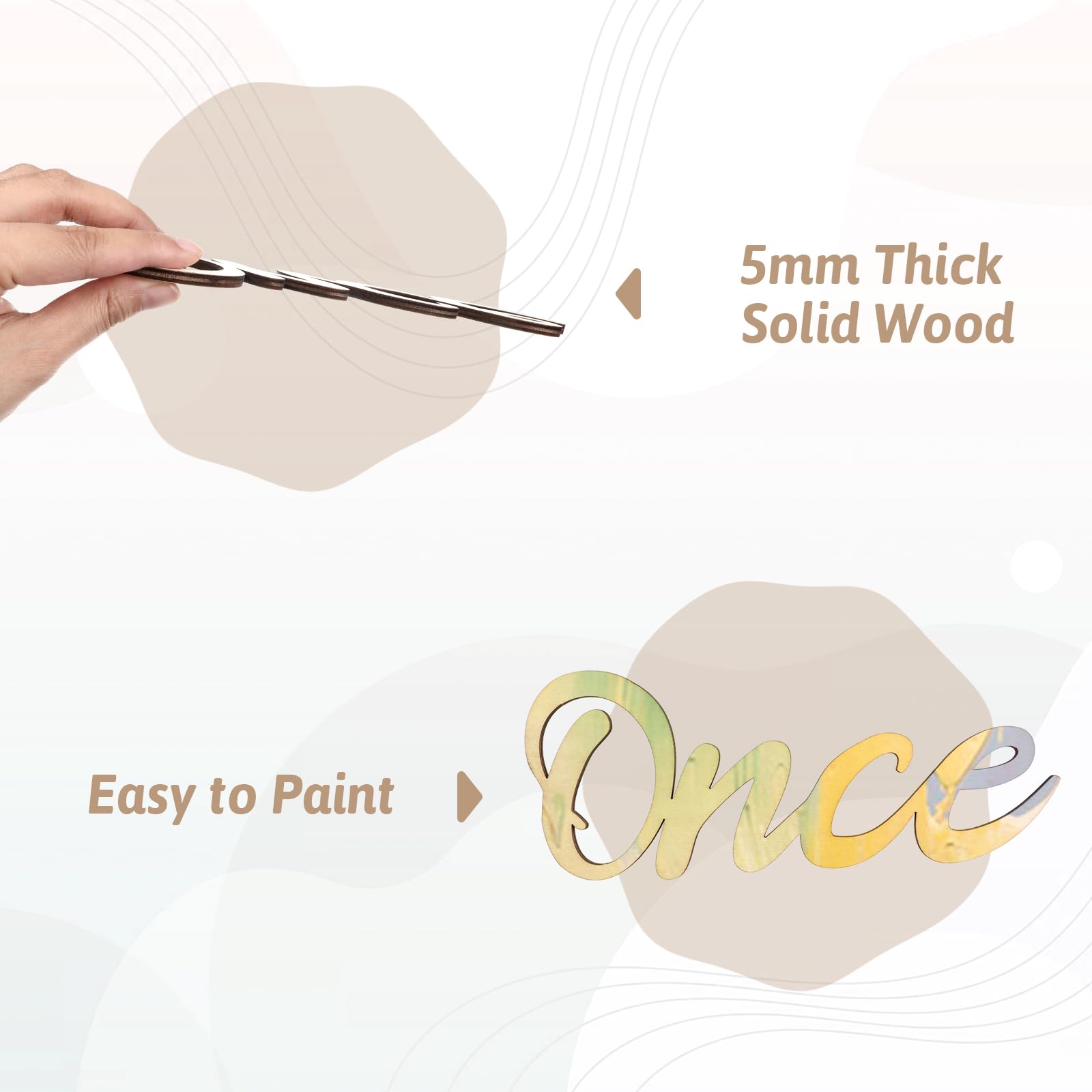 Aiyorse Once Upon a Time sign demonstrates DIY painting possibility.