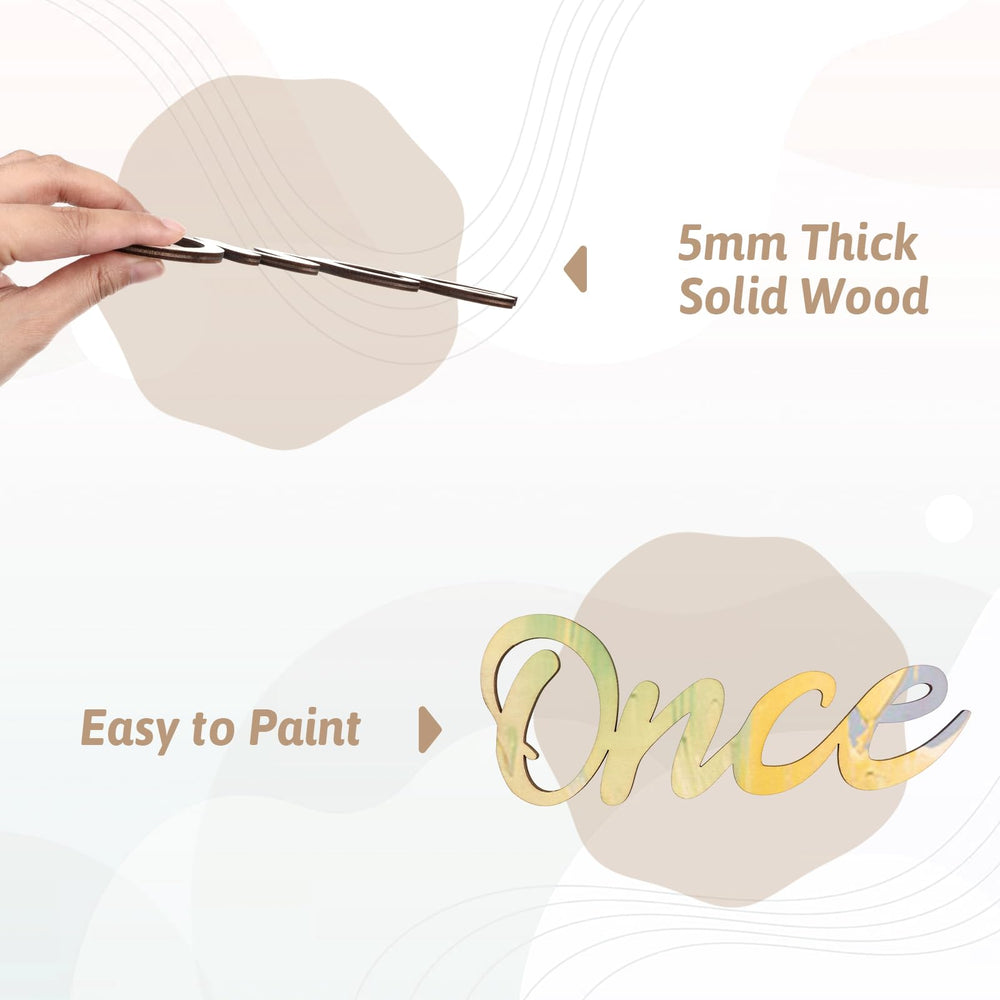 Aiyorse Once Upon a Time sign demonstrates DIY painting possibility.