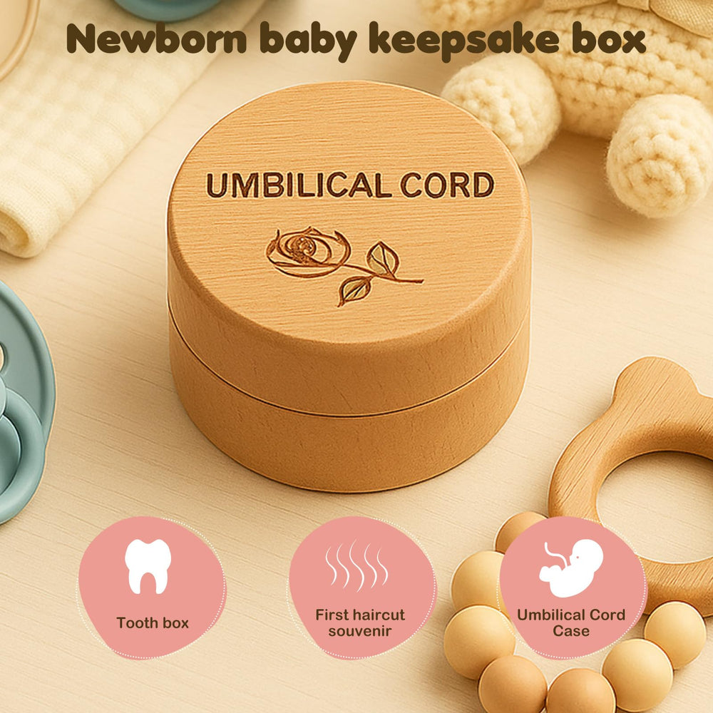 Ajcotahm baby memory box displayed on a shelf