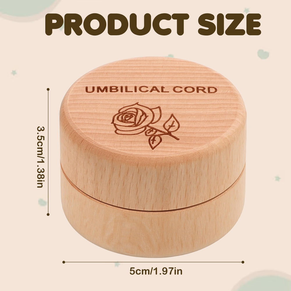 Ajcotahm baby teeth storage box rose pattern for precious mementos