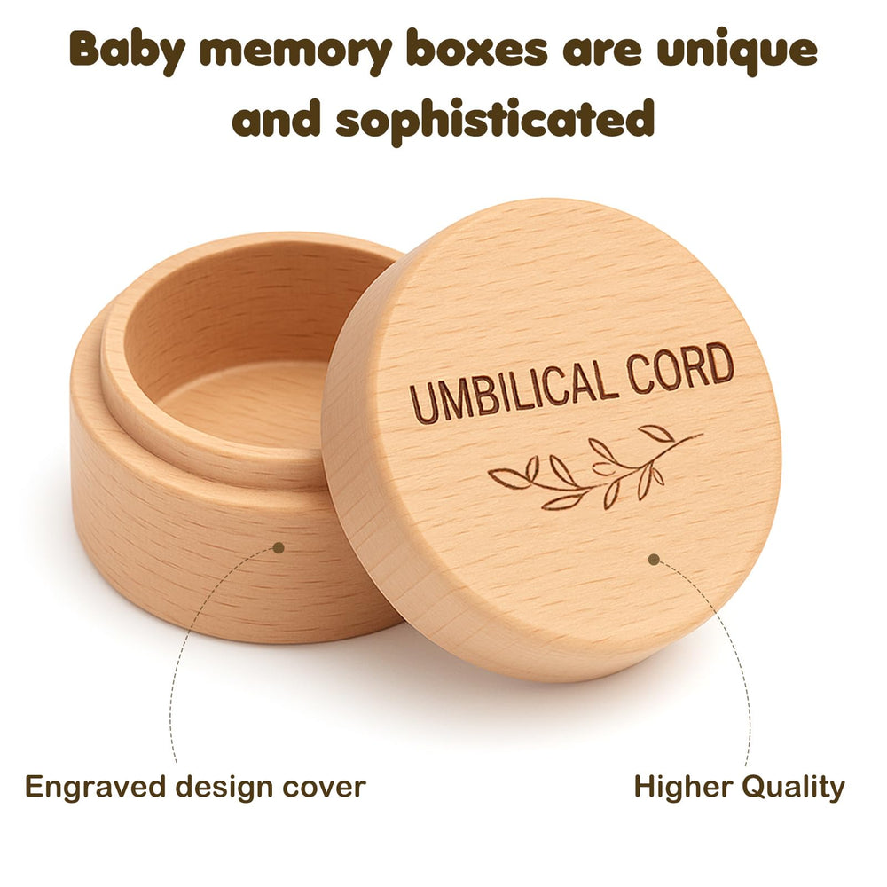 Ajcotahm tooth memorial box round design emphasizes safe storage for baby teeth memories