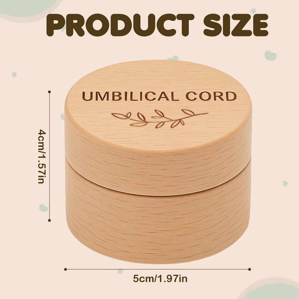 Ajcotahm umbiliical cord keepsake box lid open highlights compact storage for precious keepsakes