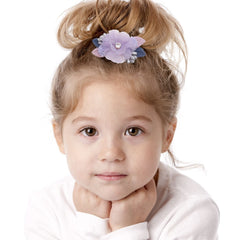 AJLTPA baby girl flower clip on head—secure non-slip grip for all ages.