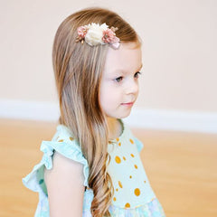 AJLTPA baby flower clip on hair—non-slip grip keeps styles in place