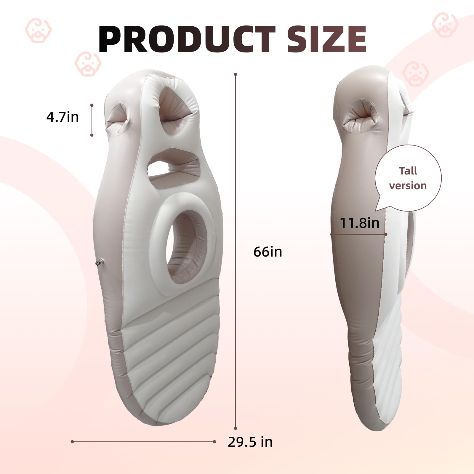 AJOFIEK belly-hole closeup highlights tummy-friendly comfort