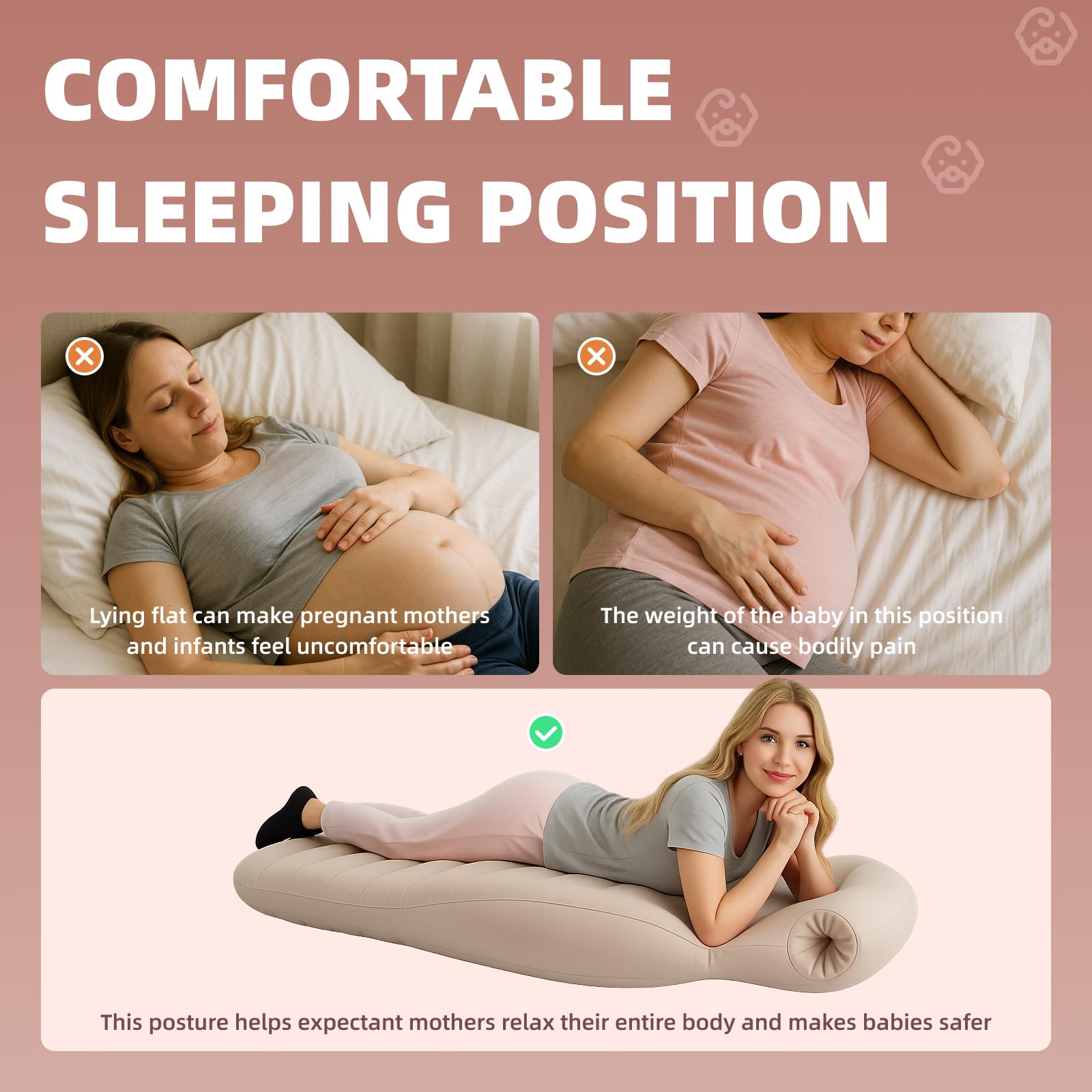 AJOFIEK pillow adjustable inflation lets you tailor firmness.