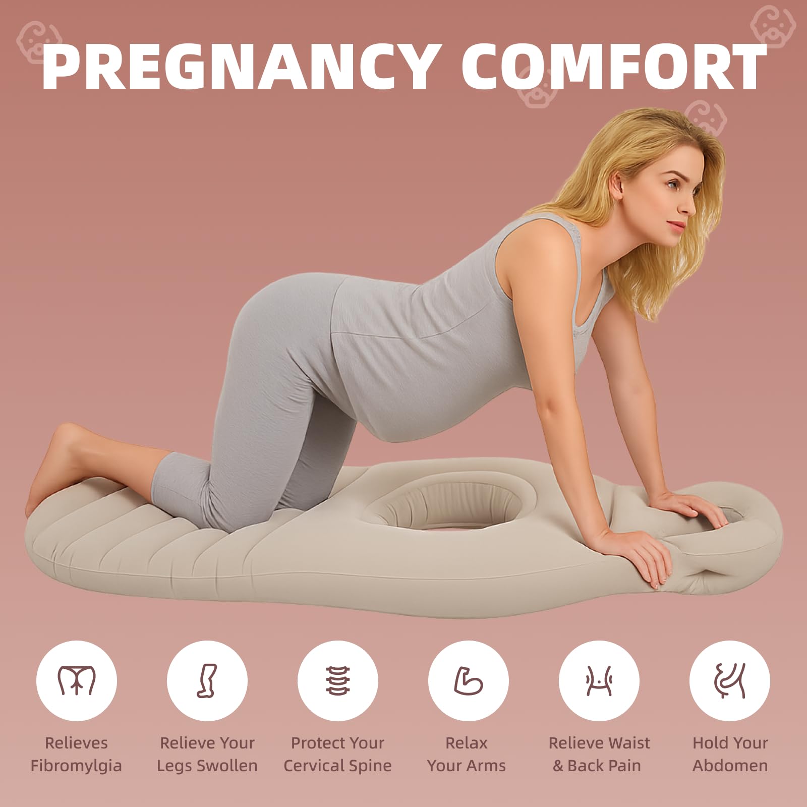 AJOFIEK pillow portable travel-ready folds compactly for on-the-go comfort.