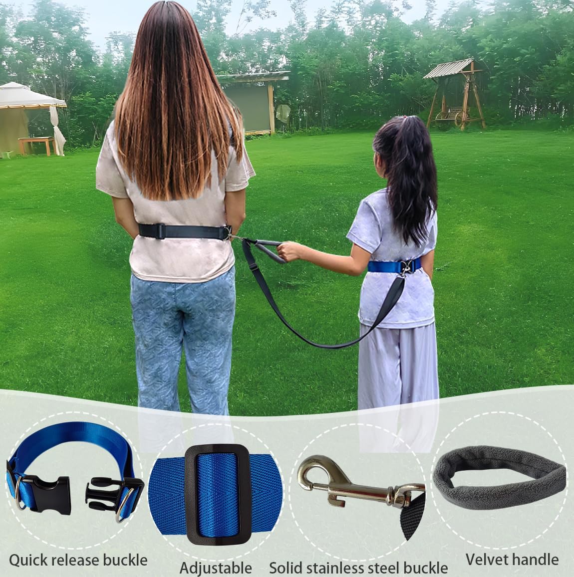 Ajqxh Secure Waist Leash Harness quick-release buckle for fast on/off