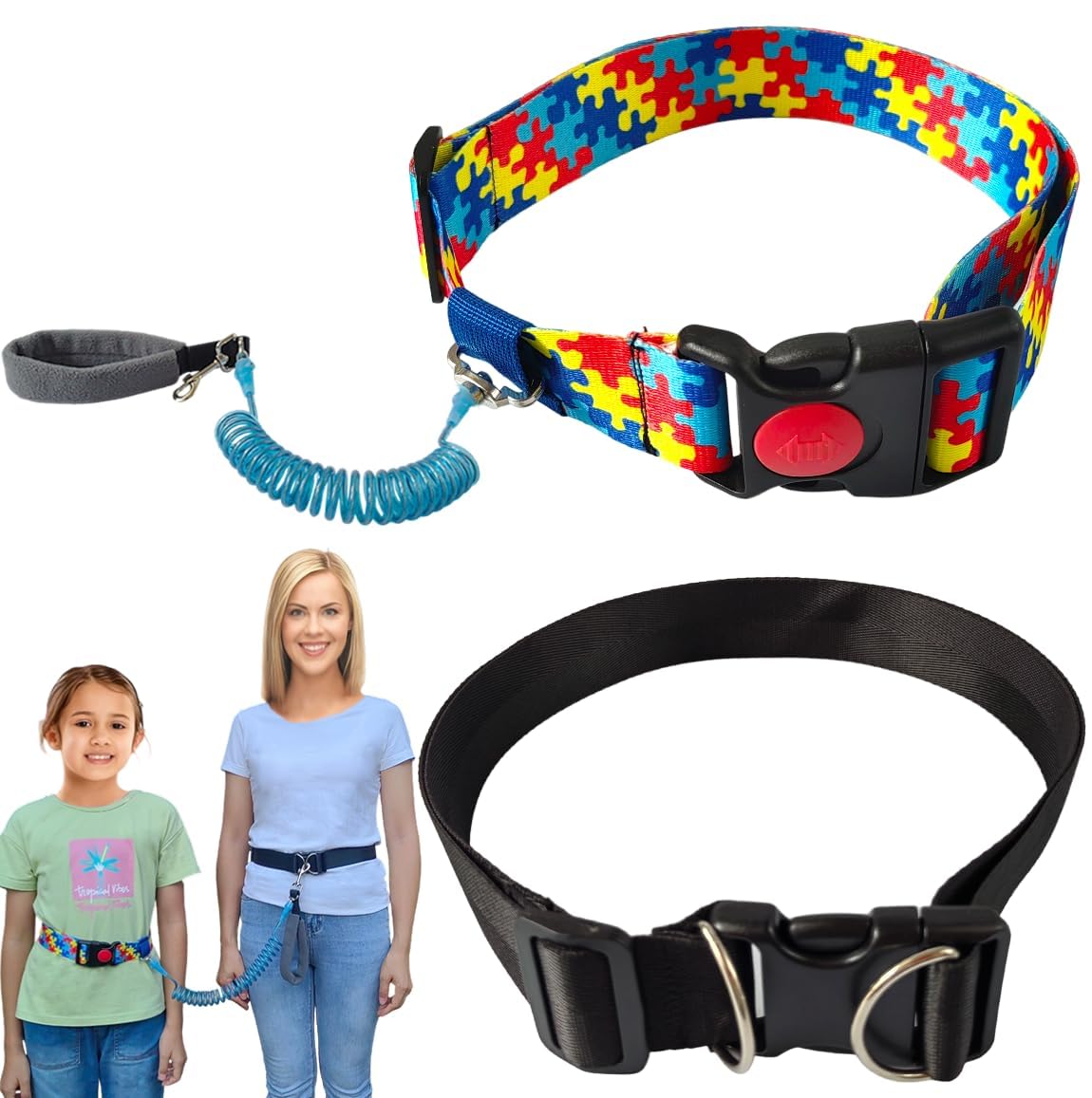 Ajqxh upgraded waist harness setup shows quick-don design for stress-free outings.