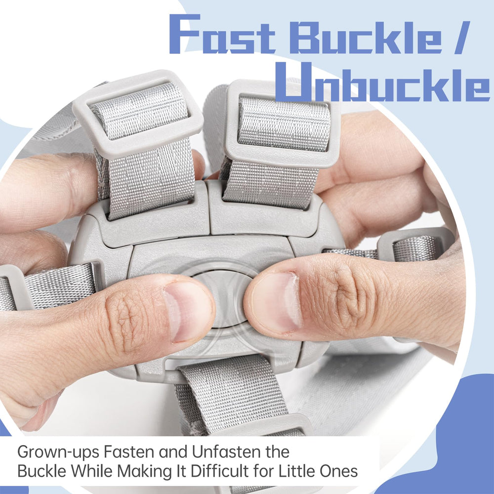 Ajrwiiy 5-point to 3-point harness conversion shows adaptable use across stages.