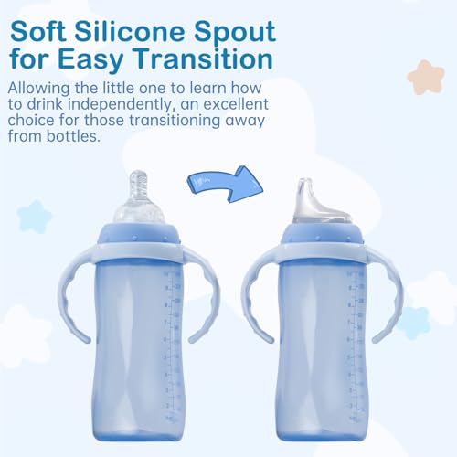 Ajrwiiy air-vent spout demonstrates built-in vent reduces swallowed air during sipping.