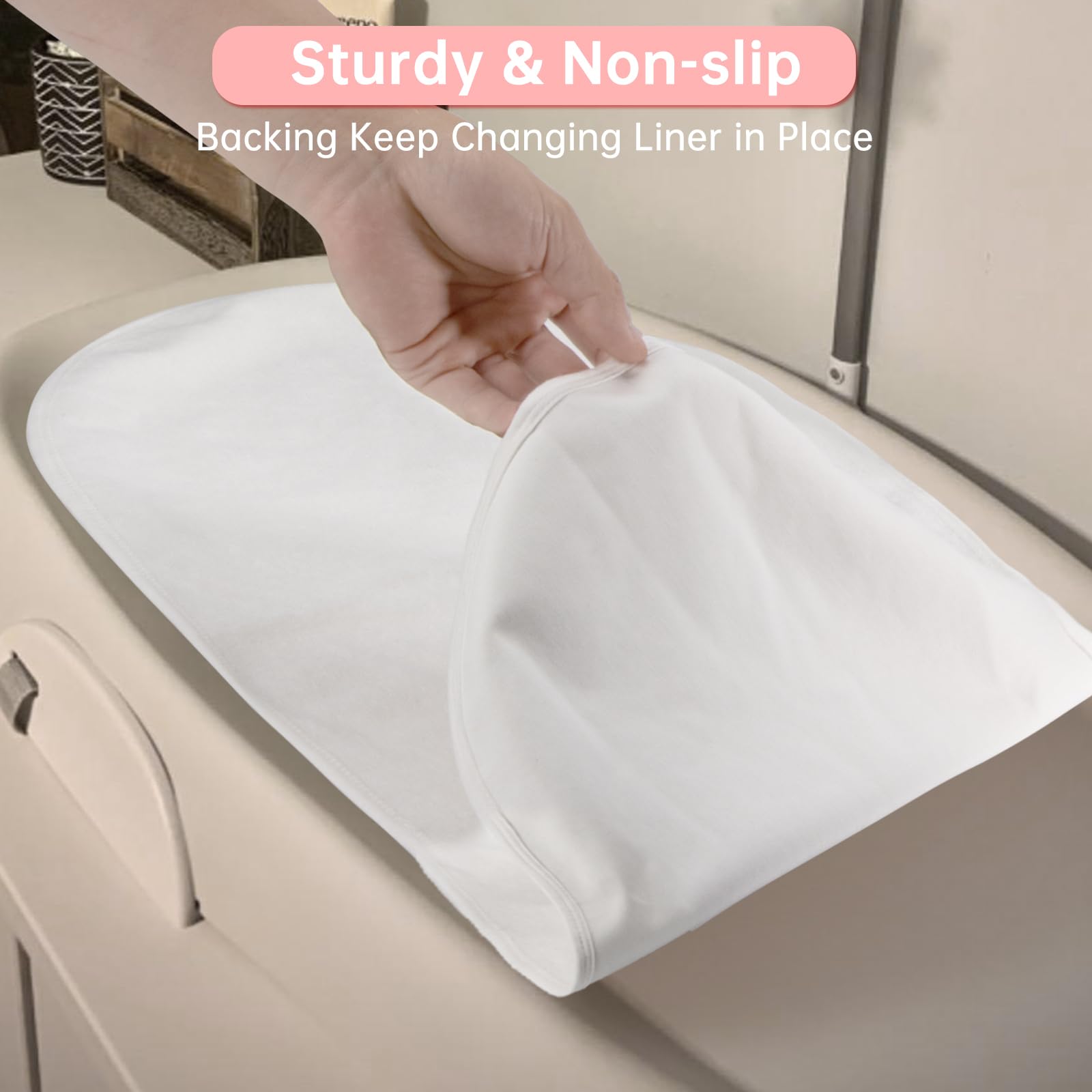Ajrwiiy liner emphasizes absorbent core for protection against messes.