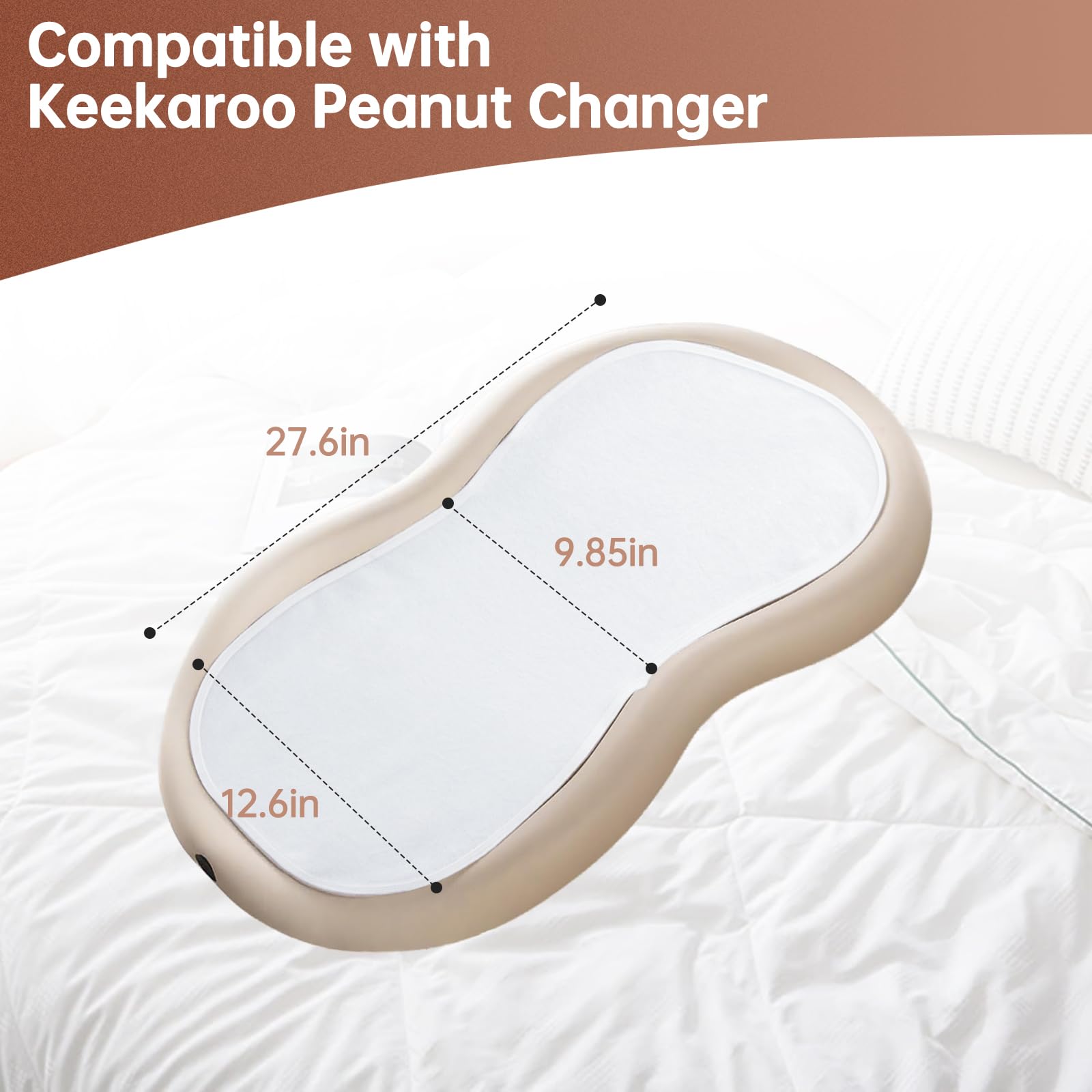 Ajrwiiy portable liner enables on-the-go diaper changes in car seats and strollers.