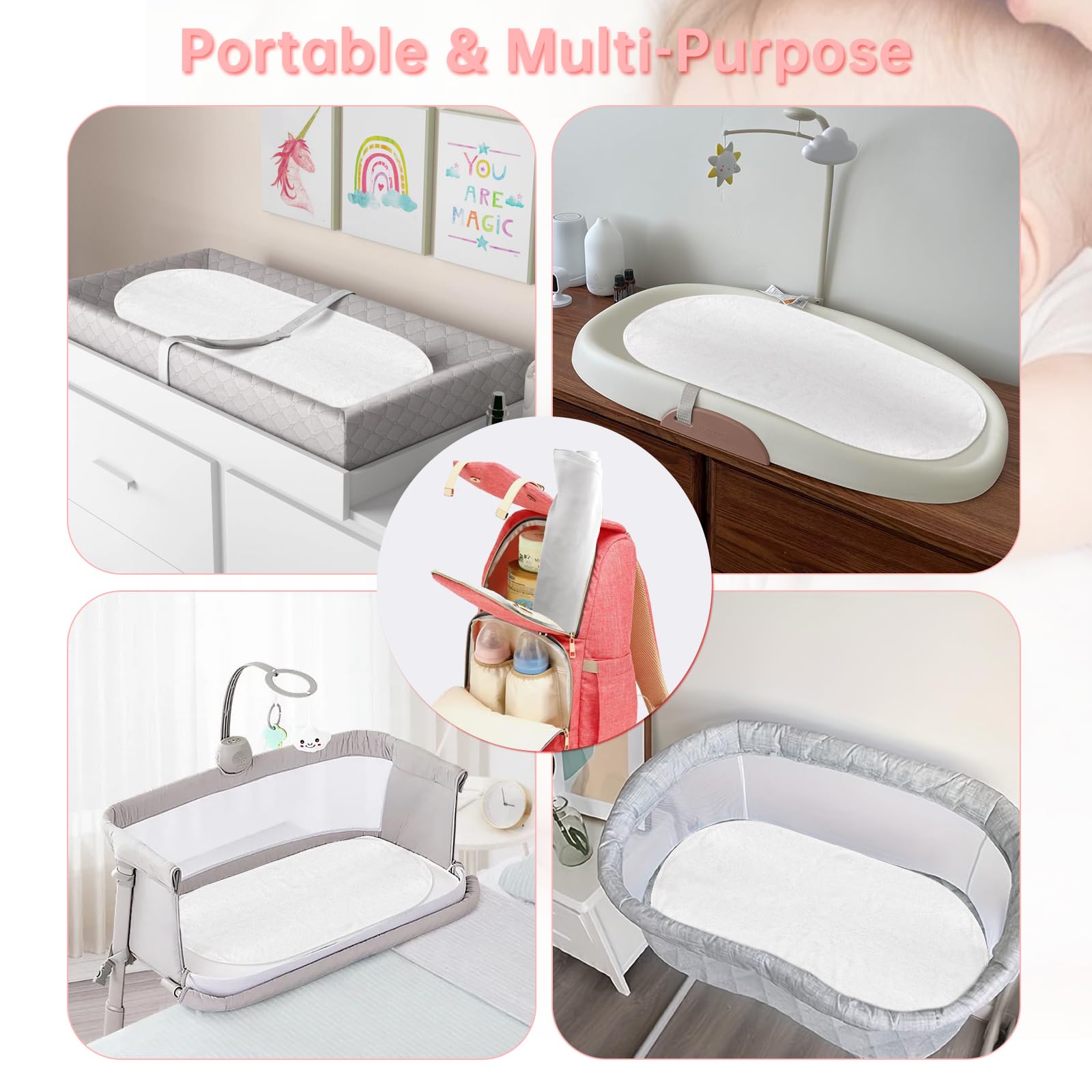 Ajrwiiy changing pad liner fits Skip Hop pads securely.
